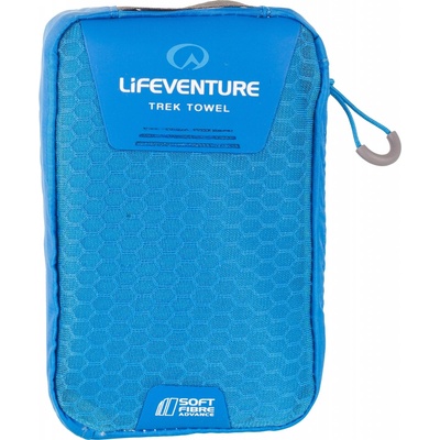 Lifeventure Cestovní ručník SoftFibre Advance Blue Trek L 62 x 110 cm