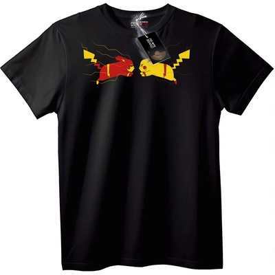 NOONEBRAND Тениска Pikachu Червено и жълто - XS, White