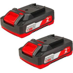 Raider Батерии акумулаторни, Li-Ion, 20V, 2x2Ah, за RAIDER RDP-R20 System (131175)