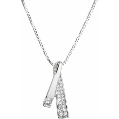 EVOLUTION GROUP 12054.1 crystal zircon AG náhrdelník (AG 925/1000; 2,5g)