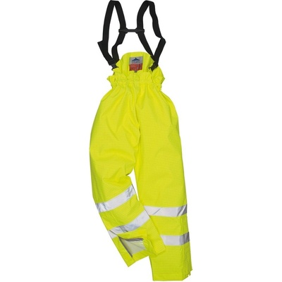 Portwest S781 Nehorľavé FR antistatické nohavice Bizflame Hi Vis Žltá
