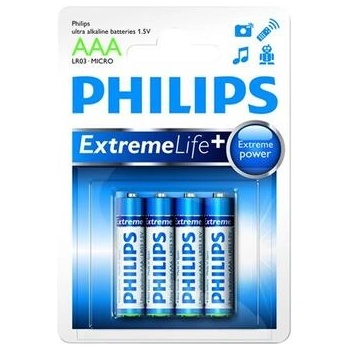 Philips paristo extremelife aaa 4-pack (lr03e4b/10)