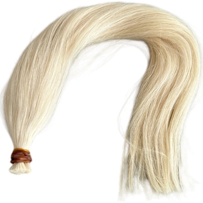 Blond vlasy 60w rovné-nespracované 100g Dĺžka: 60 cm, Typ ukončenia: bez ukončenia, štruktúra: rovné