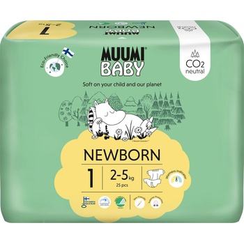 Muumi Baby 1 Newborn 2-5 kg eko 25 ks