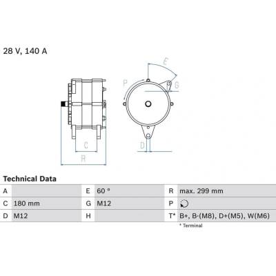 Generátor BOSCH 0 986 047 160