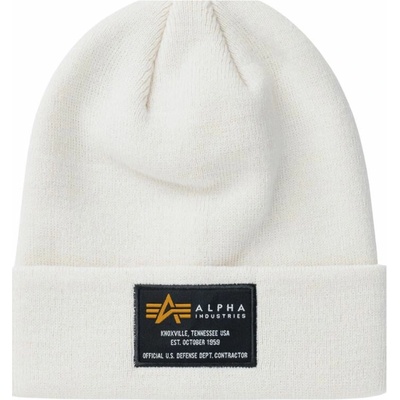 Alpha Industries Crew Beanie čiapka jet stream white béžová