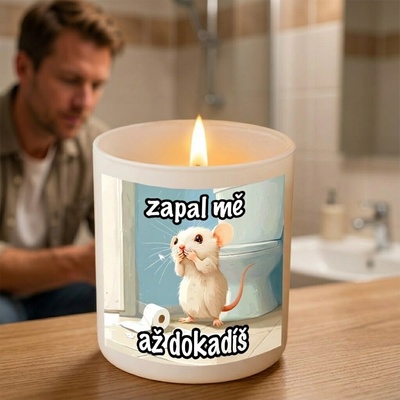 Ahome Skleněný svícen - Zapal mě až dokadíš