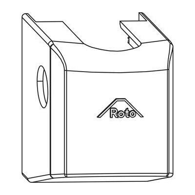 ROTO NX krytka rohového ložiska P PVC R06.2M hl. černá mat 300 ks