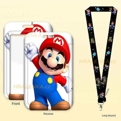 Šňůrka na krk 23646 s cedulkou Super Mario