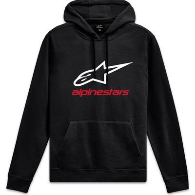 Alpinestars mikina ALWAYS Hoodie 3 černá/bílá /červená