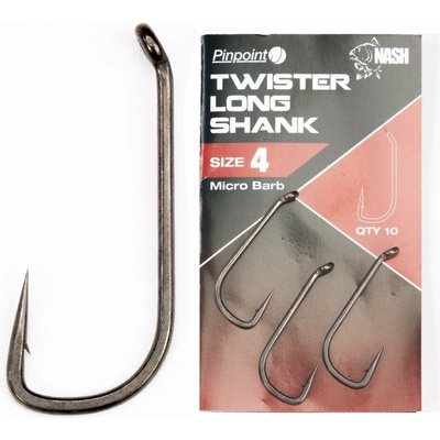 Kevin Nash Pinpoint Twister Long Shank Micro Barbed veľ.2 10 ks