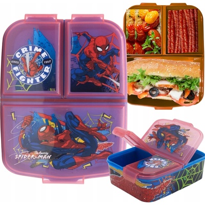 Stor Multibox na desiatu Spiderman Arachnid s 3 priehradkami