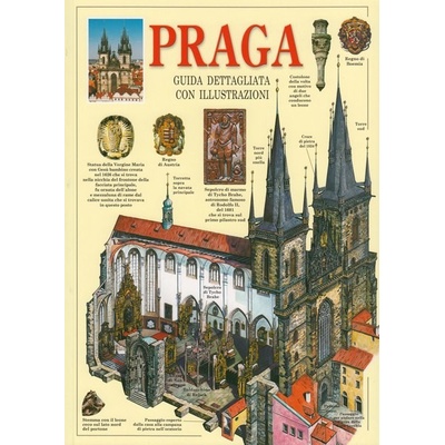 Praha Podrobný obrazový italský průvodce