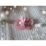 Radi handmade Лента за коса с розови цветя (022)