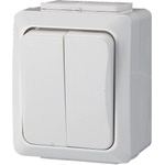 GAO Сериен ключ открит монтаж ip54 бял - 9850h (9850h)