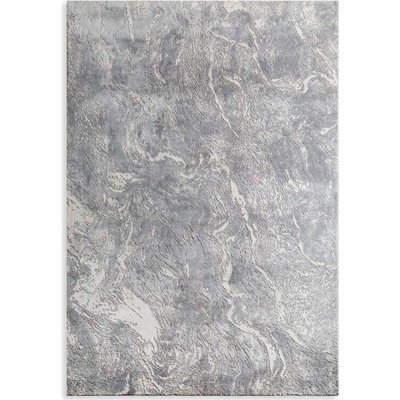 Takoy Koberec 160x230 cm ocelově bílý s elegantní žilkovanou strukturou inspirovaný přírodním kamenem SALENA 9-HF-489133 | 160 x 230 cm