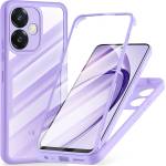 Techsuit Калъф за Oppo A40 4G / A60 5G - Techsuit - ColorVerse 360 Series + Screen Protector - Лилав
