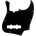 Fender 10 Hole Black Pickguard за бас китара