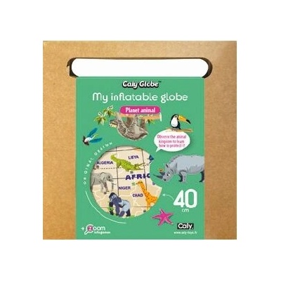 Nafukovací globus Caly My inflatable globe - Planet animal, glossy 40 cm