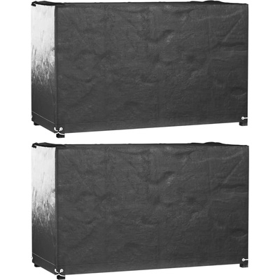 vidaXL Калъф за градинска мебел 2 бр 8 капси 125x55x75 см правоъгълни (3155341)