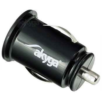Akyga Зарядно за кола Akyga, Универсално, 2xUSB, Черно (AK-CH-02) (AK-CH-02)