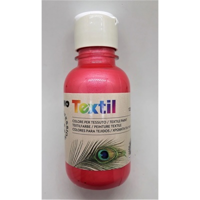 Barva na textil PRIMO 125 ml metalická červená