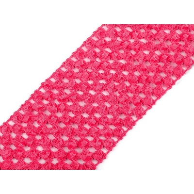 Síťovaná pruženka šíře 7 cm - malinová