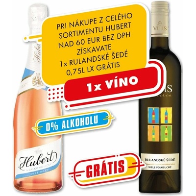Hubert Nealkoholické Rosé 0,75 l