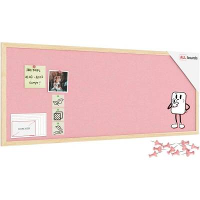 Allboards TFPINK104P Textilní tabule 100 × 40 cm