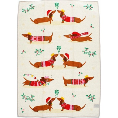 Rex London Festive Sausage Dog 70 x 50 cm