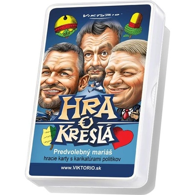 VIKTORIO SLOVENSKÝ volebný Mariáš "HRA O KRESLÁ" - 1ks