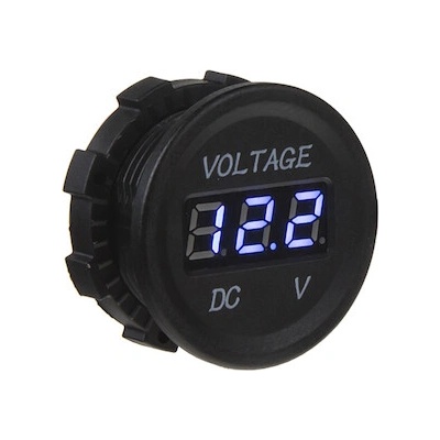 Digitální voltmetr 5-48V zelený, 34499 s vodiči