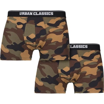 Urban Classics мъжки боксерки 2 бр, камуфлажно дърво (TB2047WOODCAMO)