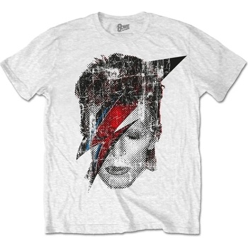 David Bowie Halftone Flash Face White S Риза (BOWTS17MW01)