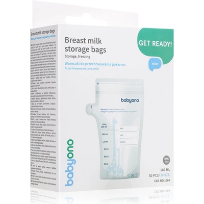BabyOno Breast Milk Bag торбичка за съхранение на кърма 180 ml 30 бр