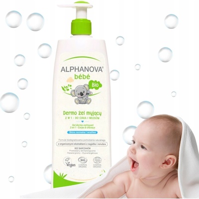 Alphanova Montbrun jemný koupelový gel na tělo a vlasy 200 ml