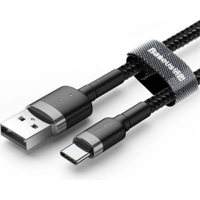 Baseus CATKLF-CG1 CAFULE USB – Type-C 200cm černý šedý