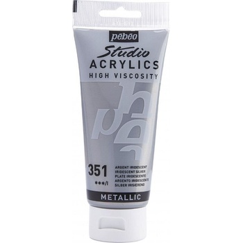 Pébéo 69.2052 АКРИЛНА боя 351 Iridescent Silver 100 ml 1 бр (69.2052)