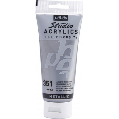 Pébéo 69.2052 АКРИЛНА боя 351 Iridescent Silver 100 ml 1 бр (69.2052)