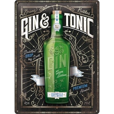 Nostalgic Art Plechová Ceduľa Gin a Tonic Premium