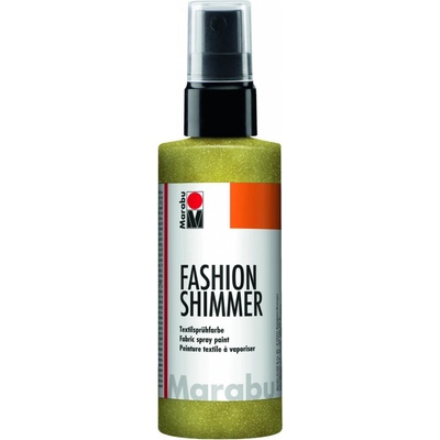 Marabu Fashion Shimmer na tmavý textil třpytivý citronově žlutý 100 ml