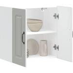 vidaXL Кухненски стенен шкаф, Kalmar, бял, инженерно дърво (853577)