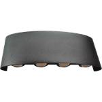 ELMARK Led АПЛИК 8x1w 4000k ip54 ЧЕРЕН (969ledw0840/bl)