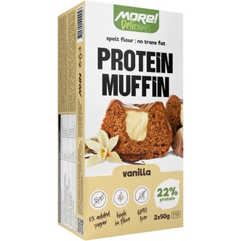MHN | More Healthy Nutrition Protein Muffin with Zero Added Sugar | New Improved Formula [2 х 50 грама] Ванилия