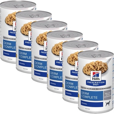 Hill's Hill s Prescription Diet Derm Complete Алергия и грижа за кожата за кучета 6 x 370 г