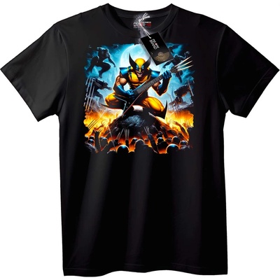 NOONEBRAND Тениска Wolverine Рокзвезда - 2XL, Black