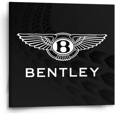 Sablio Obraz Logo Bentley Čierny - 50x50 cm