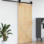 vidaXL Врата NARVIK 100 x 210 cm Натурално (42047099)