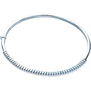 SAVICKI Гривна Bangle, бяло злато 585, бял диамант 0.62К