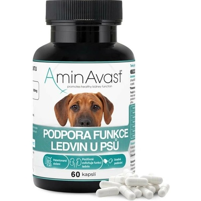 AminAvast Podpora funkce ledvin u psů 60 kapslí